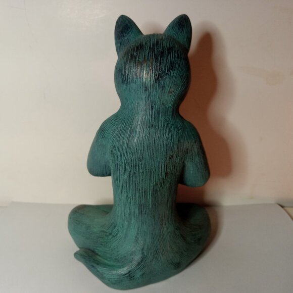 8.5 in Resin Yoga Cat Figurine - Picture 4 of 7
